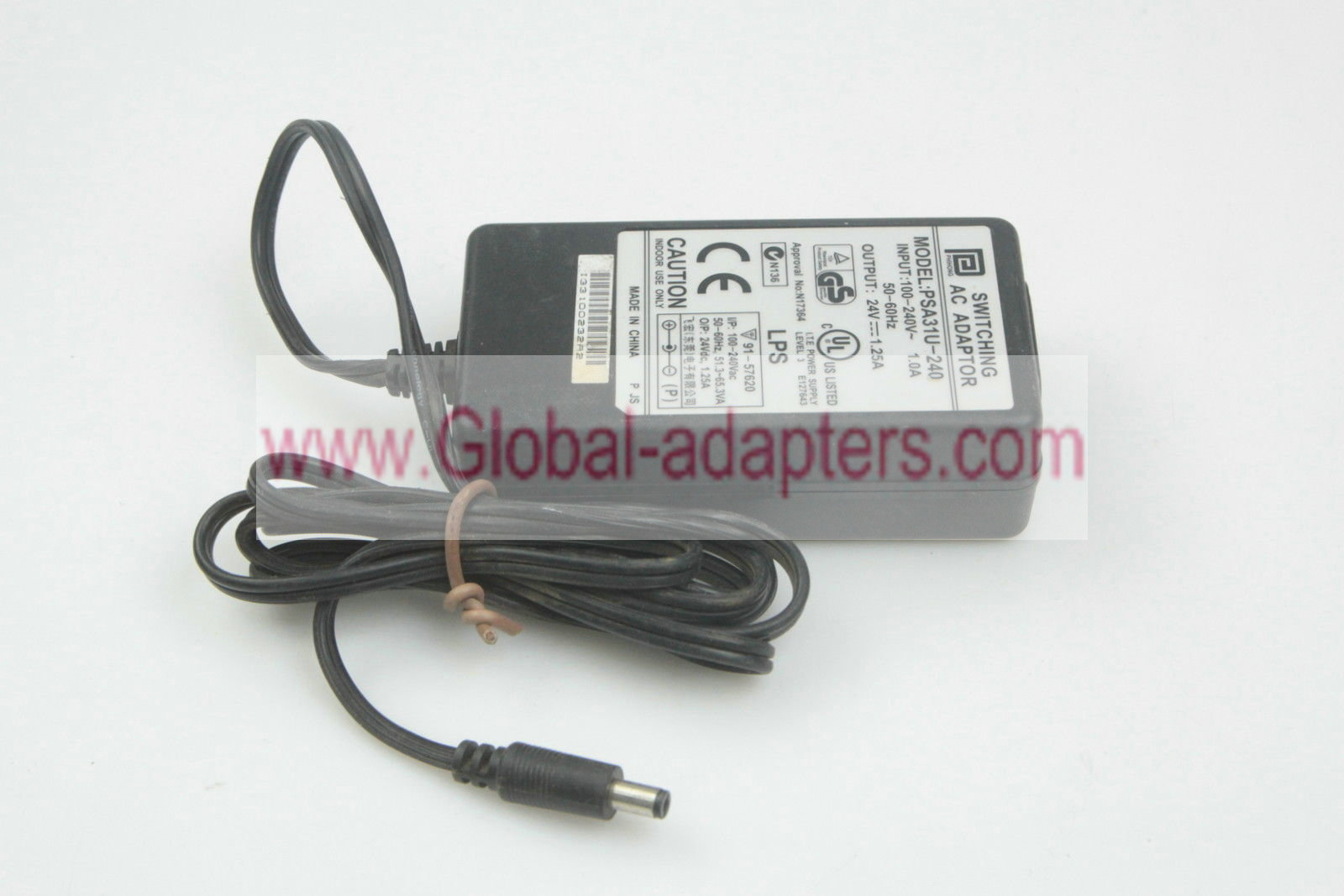 NEW Phihong PSA31U-240 AC/DC Adapter 24VDC 1.25A Switching Power Supply - Click Image to Close